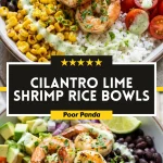 Cilantro Lime Shrimp Rice Bowls