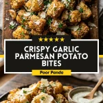 Crispy Garlic Parmesan Potato Bites