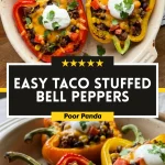 Easy Taco Stuffed Bell Peppers