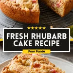 Fresh Rhubarb Cake Recipe