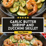 Garlic Butter Shrimp and Zucchini Skillet