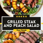 Grilled Steak and Peach Salad