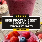 High Protein Berry Smoothie for Weight Loss