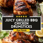 Juicy Grilled BBQ Chicken Drumsticks