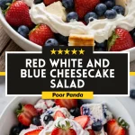 Red White and Blue Cheesecake Salad
