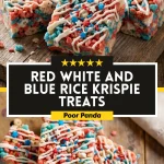 Red White and Blue Rice Krispie Treats