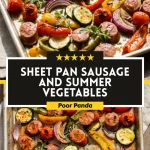 Sheet Pan Sausage and Summer Vegetables