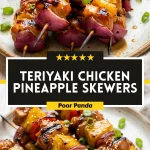Teriyaki Chicken Pineapple Skewers