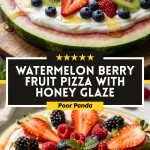 Watermelon Berry Fruit Pizza with Honey Glaze