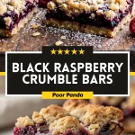 Black Raspberry Crumble Bars