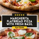 Margherita Flatbread Pizza with Fresh Basil