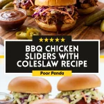 BBQ Chicken Sliders with Coleslaw Recipe