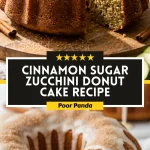 Cinnamon Sugar Zucchini Donut Cake Recipe