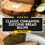 Classic Cinnamon Zucchini Bread Recipe