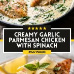 Creamy Garlic Parmesan Chicken with Spinach