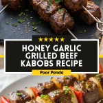 Honey Garlic Grilled Beef Kabobs Recipe