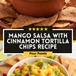 Mango Salsa with Cinnamon Tortilla Chips Recipe
