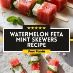 Watermelon Feta Mint Skewers Recipe