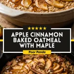 Apple Cinnamon Baked Oatmeal with Maple