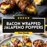 Bacon Wrapped Jalapeno Poppers