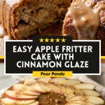 Easy Apple Fritter Cake with Cinnamon Glaze
