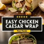 Easy Chicken Caesar Wrap